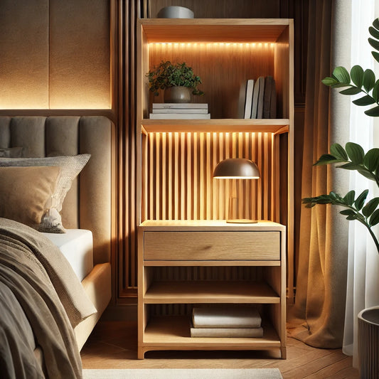 Oak Wood Nightstand