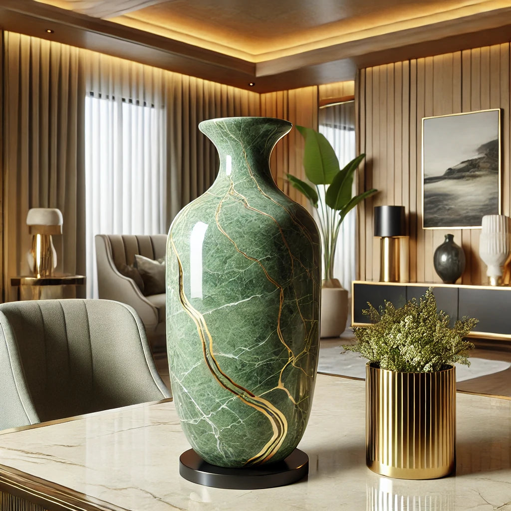 Green Marble Vase