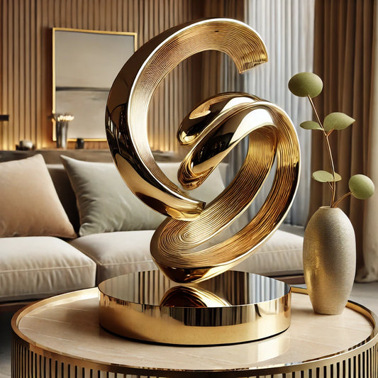 Polished Brass Sculpture